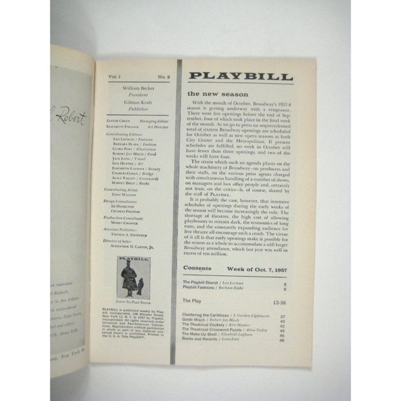 Visit to a Small Planet Playbill 1957 Booth Theatre Cyril Ritchard Edward Andrew - Picture 3 of 12